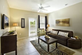 Living Room at Parkway Place Affordable Aparments in Melbourne FL