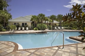 Resort-Style Pool at Manatee Cove Affordable Apartments in Melbourne FL
