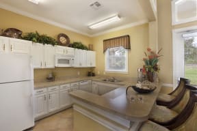 Demo Kitchen at Timber Trace Affordable Apartments in Titusville, FL