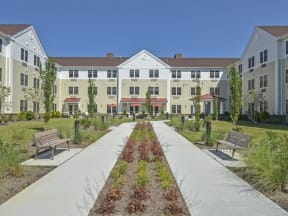 Courtyard at Meadow Green Senior Apartments  in Toms River NJ