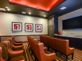 Media Room at The Amalfi Clearwater Luxury Apartments in Clearwater, FL