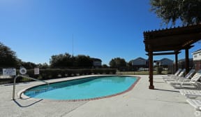Resort-Style Pool at Mockingbird Lane Plaza Affordable Apartments in Victoria TX