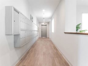 Mail Room at Carson Terrace Senior Apartments in Carson, CA