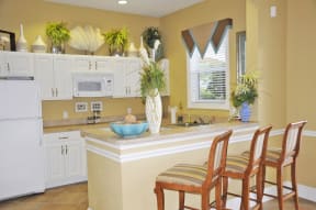 Clubhouse Kitchen at Clear Harbor Apartments in Clearwater FL