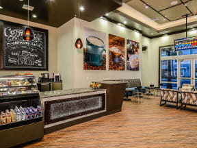 Coffee Bar at at The Epic at Gateway Luxury Apartments in St. Pete, FL