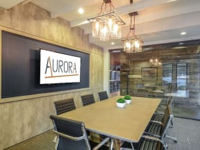 Conference Room at Aurora Luxury Apartments in Downtown Tampa, FL