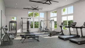 Fitness Center Jackson Palms Affordable Apartments in Jacksonville, FL