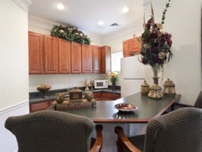 Clubhouse Kitchen Area at Spring Manor Senior Apartments in Poughkeepsie, NY