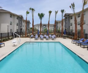 Modern Pool at The Retreat Affordable Apartments in Merced CA