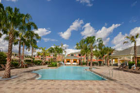 Resort-Style Pool at The Sedona Luxury Apartments in Tampa, FL
