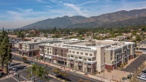 Aerial View at The Huntington Luxury Apartments in Duarte CA