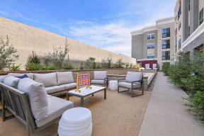 Outdoor Seating Area at The Huntington Luxury Apartments in Duarte CA