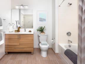 Bathroom | The Merc at Moody and Main