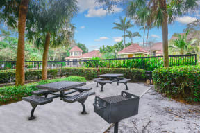 Picnic area with grills | Cypress Shores