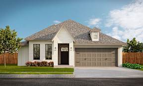 A modern house with a grey roof and a black front door at Walker Place Apartments, Hewitt, Texas