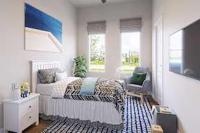 Bedroom at Walker Place Apartments, Hewitt, TX, 76643