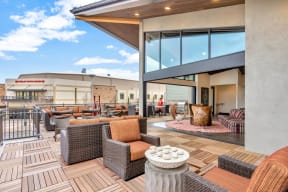 Outdoor lounge area | Homestead Talking Glass