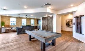 Indoor Lounge with Pool Table | Homestead Talking Glass