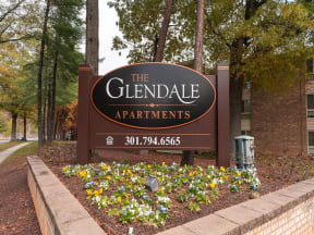 a sign for the glendale apartments at The Glendale Residence, Maryland, 20706
