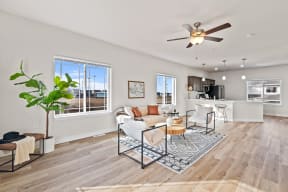 Living Area at The Residences Apartments at Bear Tree, DeForest, Wisconsin