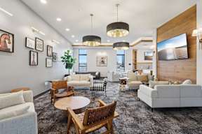Sky Lounge with seating area located at Deforest Yards apartments in DeForest, WI