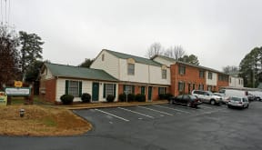Exterior shot of Sharon West from parking lot at Sharon West, Charlotte, NC
