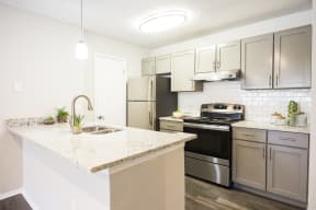 Eclipse Apartments Duluth GA renovated kitchen