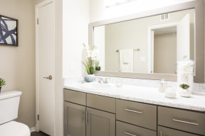 Eclipse Apartments Duluth GA renovated bathroom interior