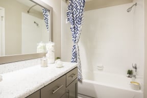 Eclipse Apartments Duluth GA renovated bathroom