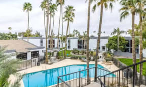 Balcony pool view