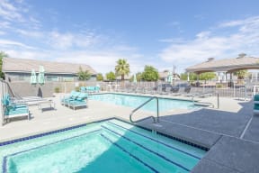 the pool at Villas on Olive, Peoria, Arizona
