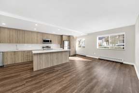 the preserve at ballantyne commons apartment kitchen and living room