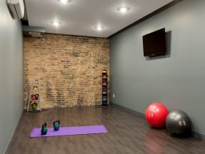 yoga studio and Peleton