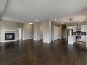 Expansive penthouse with custom cabinets and tons of storage