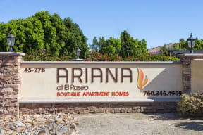a sign for the afirma apartment homes