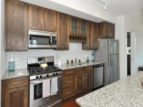 Fully Equipped Kitchen at Bluestone Flats, Duluth, MN, 55803