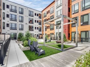 Courtyard Patio at Bluestone Flats, Minnesota, 55803