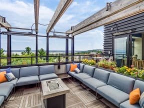 Rooftop Patio at Bluestone Flats, Duluth