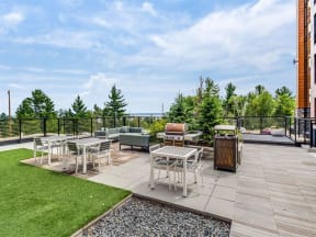 Outdoor Grill With Intimate Seating Area at Bluestone Flats, Duluth, 55803