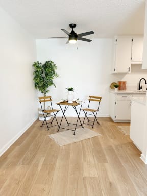 kitchen with a table and chairs at Mission Valley, California, 92120