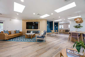 Community Clubroom at The Resort at Encinitas Luxury Apartment Homes, California, 92024