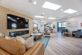 Lounge With TV at The Resort at Encinitas Luxury Apartment Homes, Encinitas, 92024