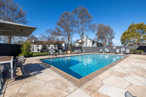 a swimming pool with a house in the background at Diablo Vista, California