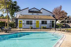 Sparkling Pool at Summerhill Place Apartments, California