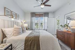 Primary Bedroom at Legacy at Cibolo Apartments, Boerne