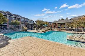 Private Swimming Pool at Platinum Castle Hills, Lewisville, Texas