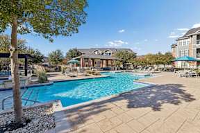 Large Outdoor Pool Area at Platinum Castle Hills, Texas, 75056
