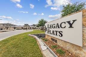 Property Sign at Legacy Flats Apartments, Texas, 78254
