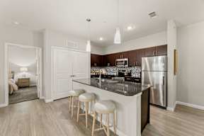 Open Kitchen at Legacy Flats Apartments, San Antonio