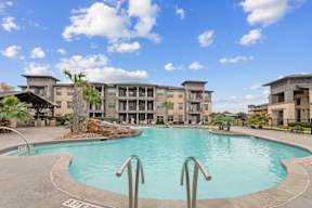 Modern Swimming Pool at Legacy Flats Apartments, San Antonio, TX